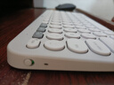 罗技（Logitech）时尚系列K390无线蓝牙键盘 超薄便携  K380升级版 白色 79键 实拍图