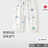 童泰（TONGTAI）婴儿裤子夏季薄款男女宝宝长裤休闲外出灯笼束口裤儿童防蚊裤 深蓝色（天竹竹纤维纱布） 90 cm 实拍图