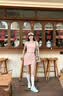 VICTORIATOURIST运动套装女瑜伽健身服跑步训练羽毛球两件套短裙美背上衣自带胸垫 实拍图