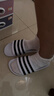 阿迪达斯七夕男女鞋 游泳系列 ADILETTE AQUA 运动拖鞋 F35539 白色 40.5 实拍图
