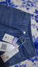 真维斯（Jeanswest）冰丝牛仔裤女2026春夏季薄款高腰直筒宽松阔腿裤天丝垂感拖地裤子 复古蓝九分(建议身高158CM以下) M (建议96-110斤) 实拍图