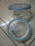拜杰高硼硅玻璃饭盒上班族饭盒微波炉冰箱保鲜盒 圆形650ml 实拍图