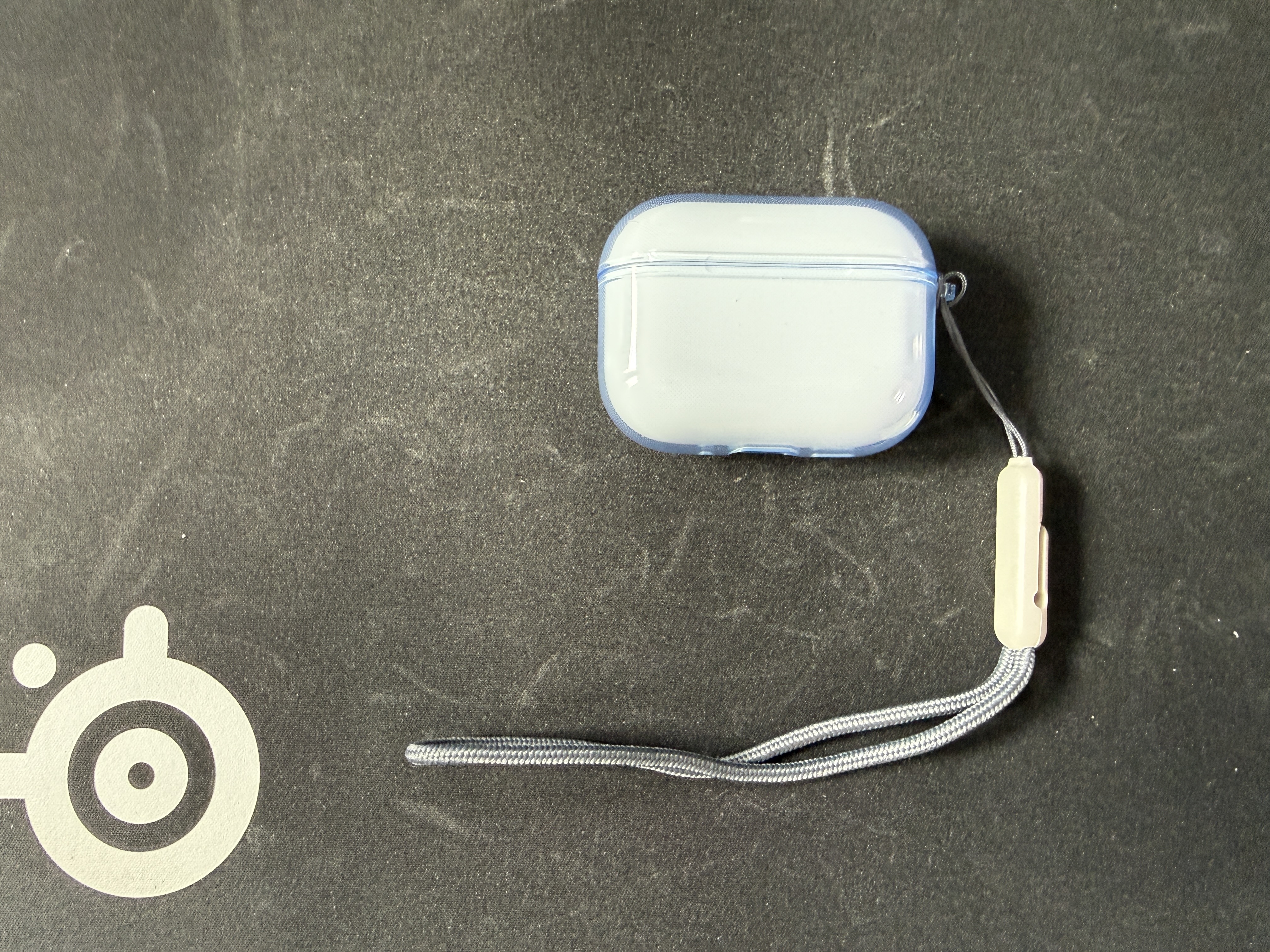 品胜适用于AirPods Pro三代保护套AirPods Pro3保护套Apple无线蓝牙耳机保护壳防摔减震软壳 透蓝色 实拍图