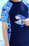 佑游儿童泳衣分体式男童中小童学生男孩防晒夏游泳衣泳裤36324蓝色4XL 实拍图