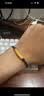 中国黄金（CHINA GOLD）黄金弯管转运珠情侣手链男士女款足金心经管本命年手绳生日礼物 【京速达】足金心经管手链 【黑绳】约0.5g 实拍图