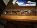 帕斯贝奇纯钛眼镜架男近视眼镜框男半框大脸宽脸配眼镜成品眼睛框眼镜架潮 黑色 单镜架 实拍图