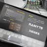 WOB rainy75客制化键盘三模铝坨坨机械键盘cnc电脑无线蓝牙游戏电竞外设雨 星河银-阳极-无光/紫薇轴/钢化玻璃 实拍图