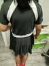 佑游儿童泳衣女童连衣裙温泉青少年透气防晒游泳衣四件套34034黑色4XL 实拍图