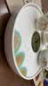 初伍茶盘家用办公会客国潮风茶具茶托盘圆型客厅陶瓷功夫茶台干泡盘 实拍图