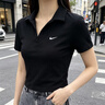 耐克(NIKE)春夏女短袖T恤 POLO衫 运动休闲 简约时尚 DV7885-010黑S 实拍图