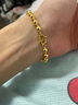 金昌祥999足金 经典光面圆珠佛珠手链 光珠手链饰转运珠手链 黄金手链 链长17CM金重11.88g 实拍图