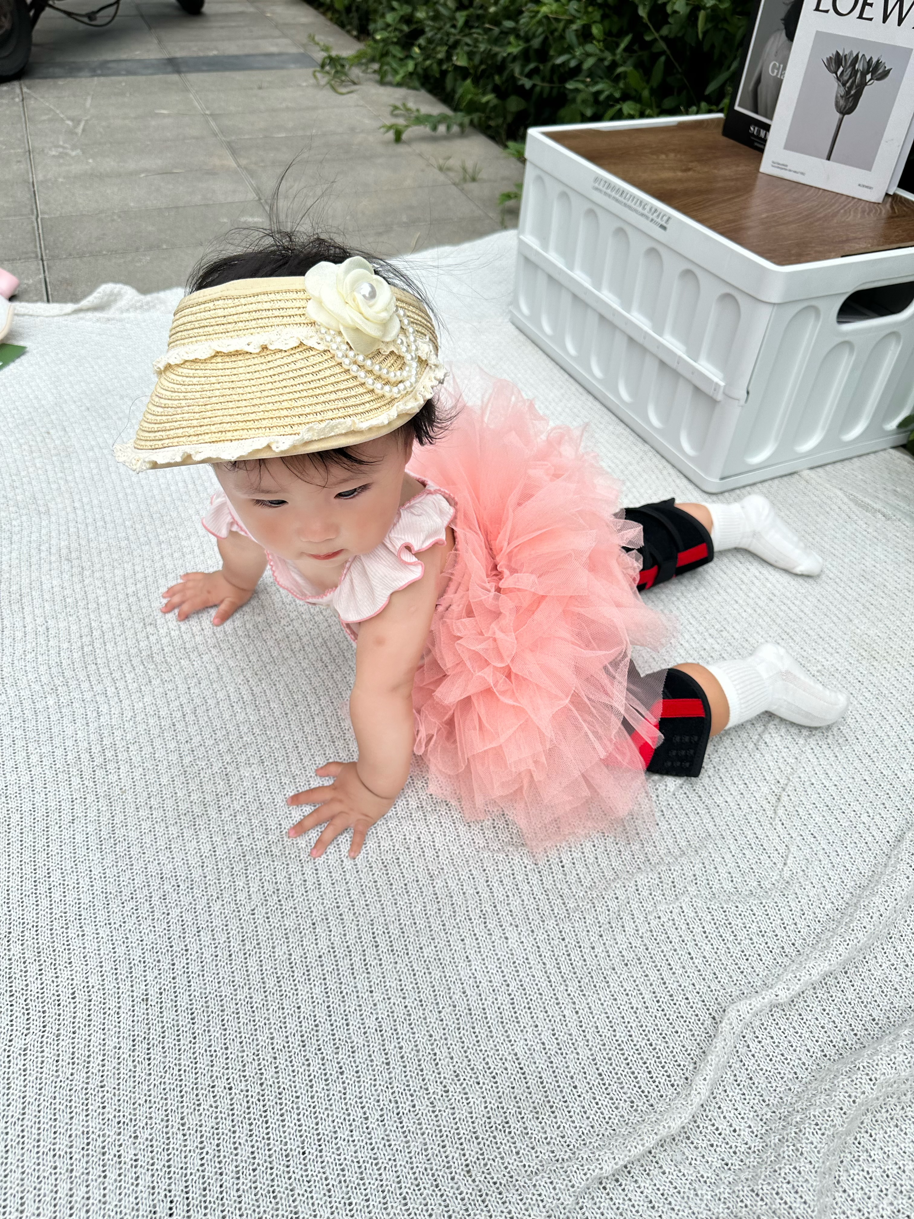 爱宝适婴儿爬行护膝护肘装备儿童宝宝学步可调节膝盖护具护垫黑色 S903 实拍图