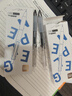 得力（deli）S01学生速干按动中性笔 双球珠ST笔头 0.5mm学生考试高考中性笔刷题笔 双核芯黑色5支/盒SA427 实拍图