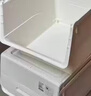 茶花（CHAHUA）收纳箱塑料收纳盒儿童玩具整理箱储物箱斜口前开叠加侧开收纳柜 【浅灰黄】34升*3个装（45.5*38*31） 实拍图