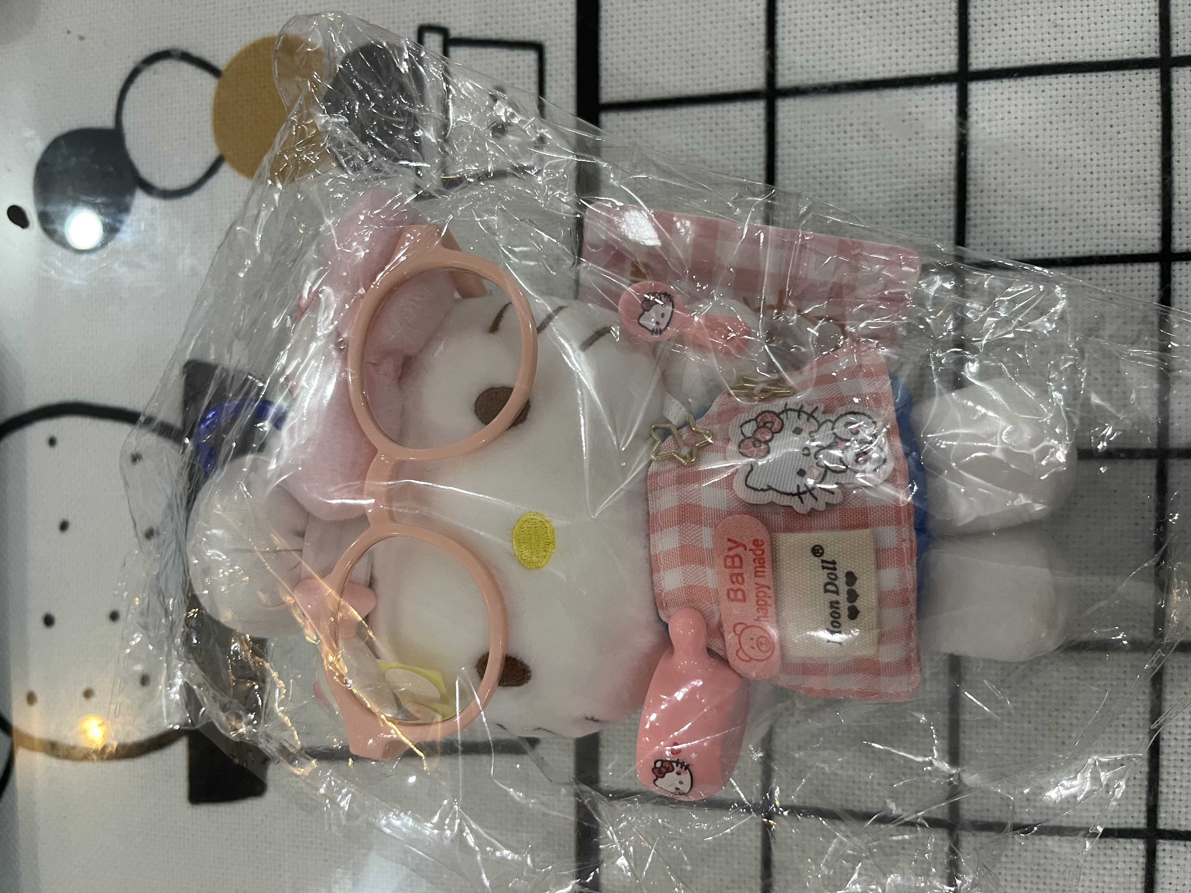 正版hellokitty包包挂件毛绒玩偶生日礼物送女生闺蜜圣诞节礼物 小粉厨师kitty+礼袋【正版】 实拍图