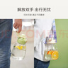 乐扣乐扣（LOCK&LOCK）大肚杯儿童吸管直饮两用杯学生大容量水杯外出便携水壶1.1L绿色 实拍图