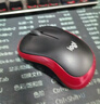 罗技（Logitech）M185鼠标 无线鼠标 办公鼠标 对称鼠标 黑色红边 带无线2.4G接收器 实拍图
