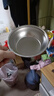 特厚不锈钢平底锅奶锅电磁炉通用不粘锅辅食锅汤锅煮锅蒸锅汤锅 胡桃木锅17cm 实拍图