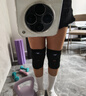 美津浓（MIZUNO）护膝夏季薄款运动专业防护半月板损伤女男士用跑步羽毛球护具M*2 实拍图
