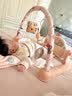 伊贝智婴儿玩具0-6个月脚踏钢琴婴儿健身架0-1岁宝宝新生儿见面礼盒用品 旗舰粉-升级双面琴键-蓝牙版 婴幼儿满月实用哄娃健身器 实拍图
