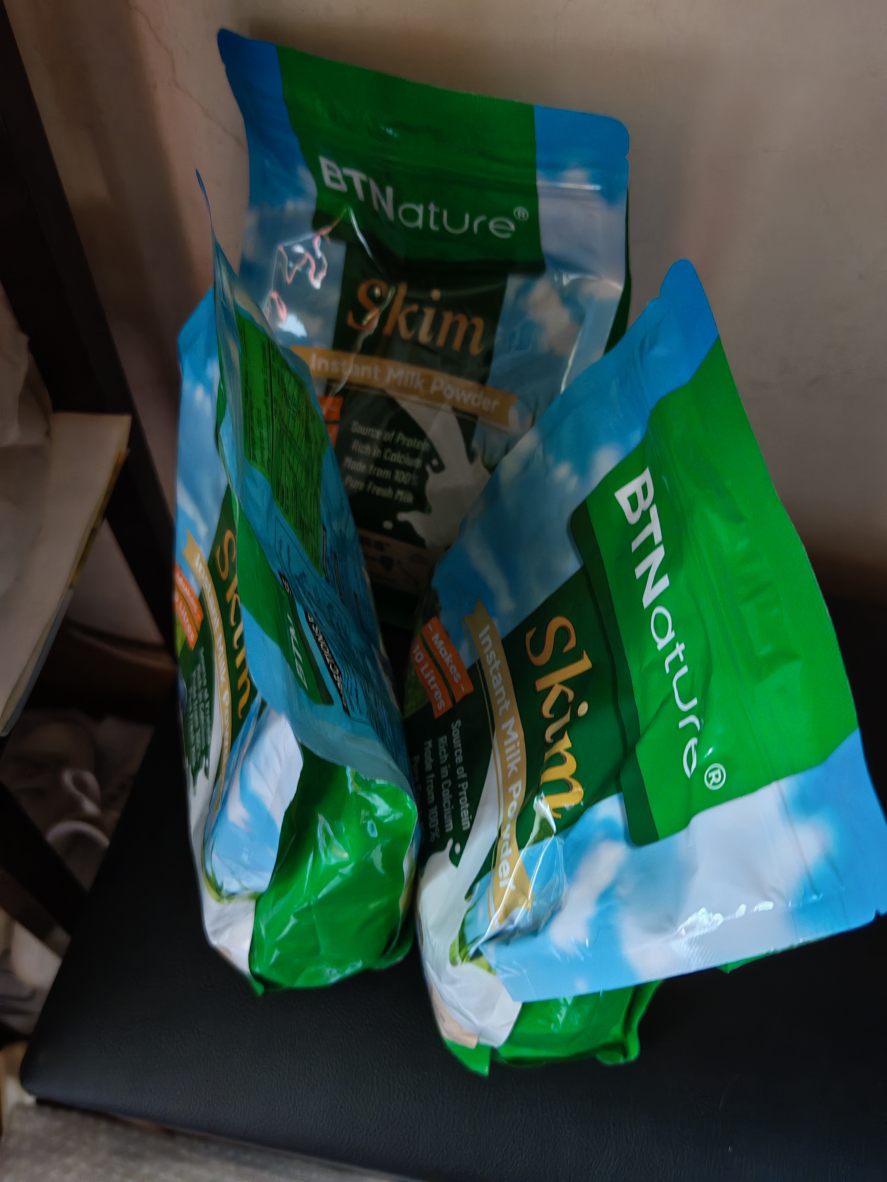 BTNature贝特恩蓝一号胖高个子奶粉成人儿童老年脱脂1kg+袋装奶粉1kg*3 实拍图