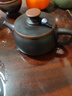紫陶茶壶可提可凤鸣可旋转全手工建水汉瓦泡茶紫砂壶功夫茶具套装 紫陶鸿运当头一壶两杯320ml 实拍图