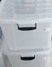 禧天龙塑料透明收纳箱加厚衣物玩具整理箱大号84升 3个装 带轮 实拍图