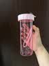 特百惠（Tupperware）莹彩430ml塑料杯男女士学生运动水杯子大容量泡茶杯 糖果粉 实拍图
