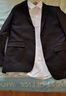 罗蒙西服套装男士商务修身西装男职业正装小西服新郎伴郎结婚礼服外套 黑色双扣【西服+西裤+衬衫】 4XL /190【160-175斤】+7件礼品 实拍图