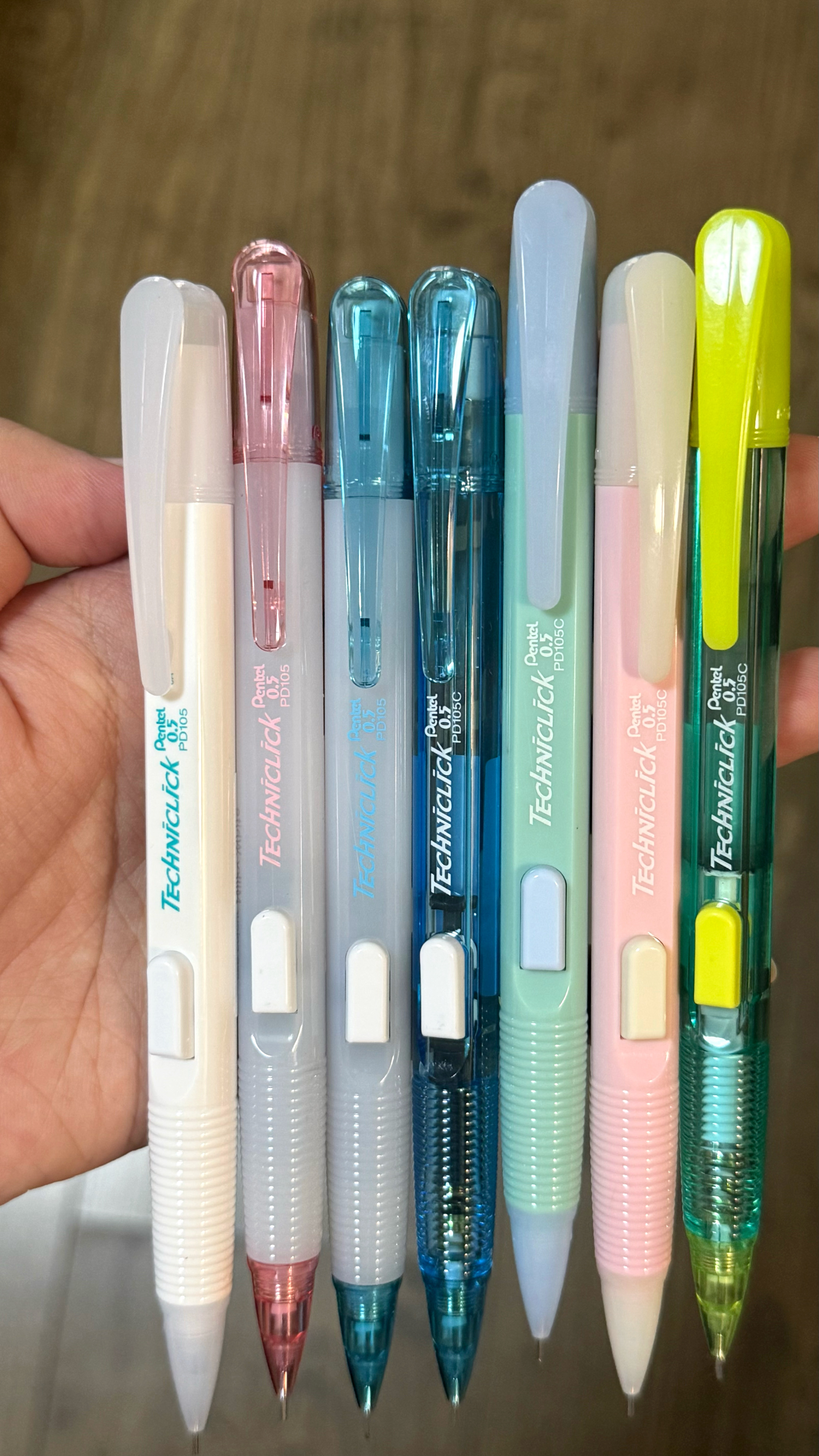 派通（Pentel ）【热门商品】AX105W糖果色自动铅笔 0.5mm不易断芯学生绘图考试用活动铅笔尾带橡皮 蓝色单支装 实拍图