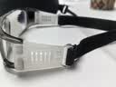 蔡司（ZEISS）镜片运动眼镜打篮球护目镜近视可配度数防雾防撞足球比赛专用眼镜 蔡司镜片镜音镜框-透明灰 配1.56超薄镜片送防雾镜布 0-400 实拍图