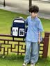 迪士尼（Disney）儿童书包小学生男孩护脊护肩减压3-6年级4轻便5大容量男童 【护脊多口袋】藏灰（1-4年级） 实拍图