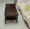 意米之恋进口全实木胡桃色茶几客厅家用茶桌办公室桌子 1.4m*0.6m XCJ-03 实拍图