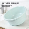 福爱家加深洗脸盆34cm洗菜盆学生宿舍洗衣加厚塑料盆泡脚盆洗脚盆蓝色 实拍图