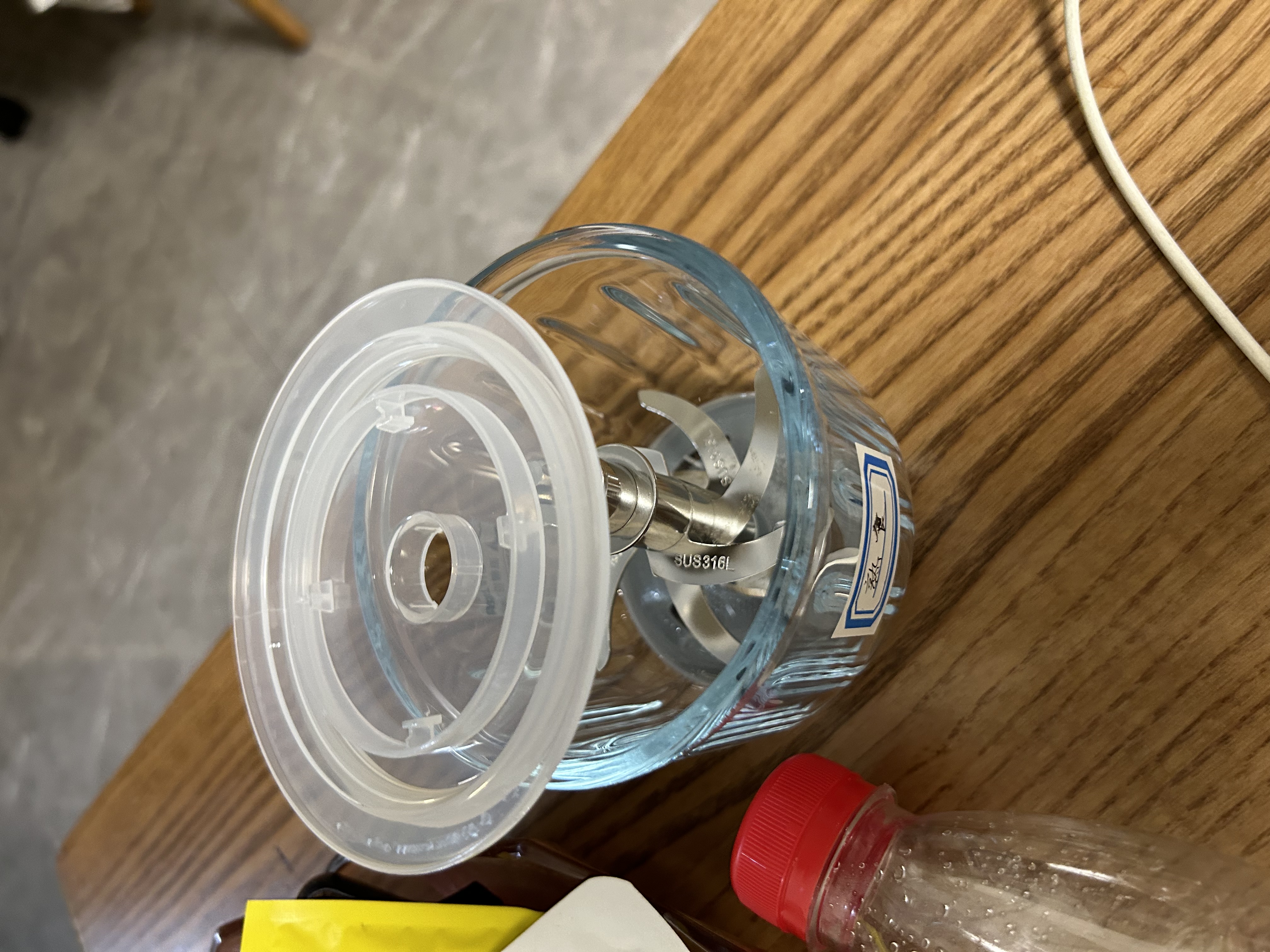小熊（Bear）婴儿辅食料理机 多功能小型迷你研磨绞肉机钢轴 八叶双杯双刀 实拍图