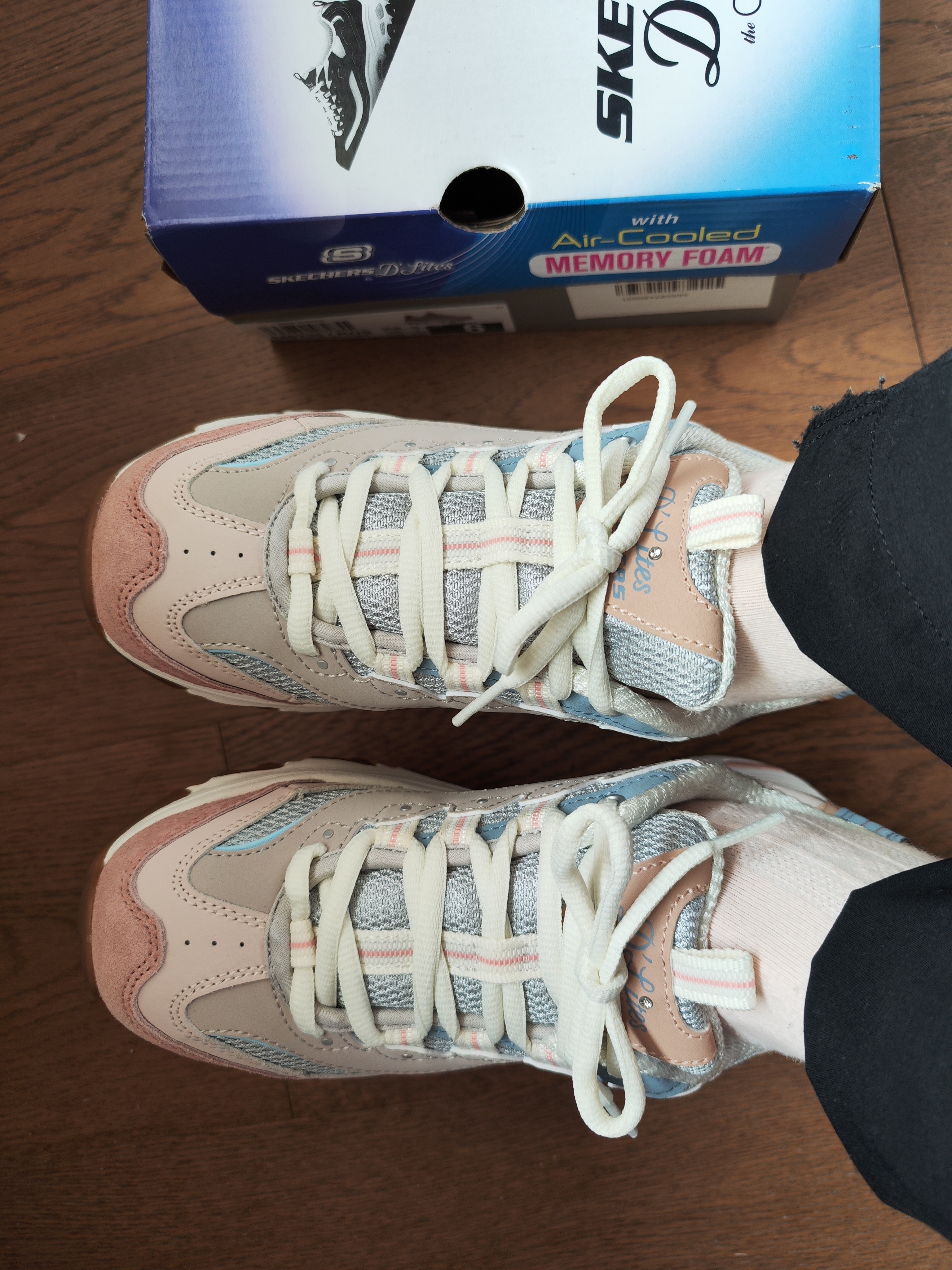 斯凯奇（Skechers）奶茶熊女鞋夏厚底老爹鞋软底熊猫鞋休闲运动鞋149238 实拍图