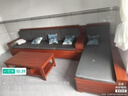 辰娅 实木沙发 胡桃木实木沙发组合现代中式冬夏两用大小户型储物家具 五人位+贵妃榻+茶几+茶水柜+电视柜 实拍图