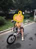 JEEP吉普折叠自行车带小孩母子车亲子自行车-J200 绿色 20英寸 黑把 实拍图