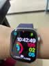 Apple/苹果 Watch S11 智能手表GPS款46毫米银色铝金属表壳雾紫色运动型表带S/M MEVW4CH/B 实拍图