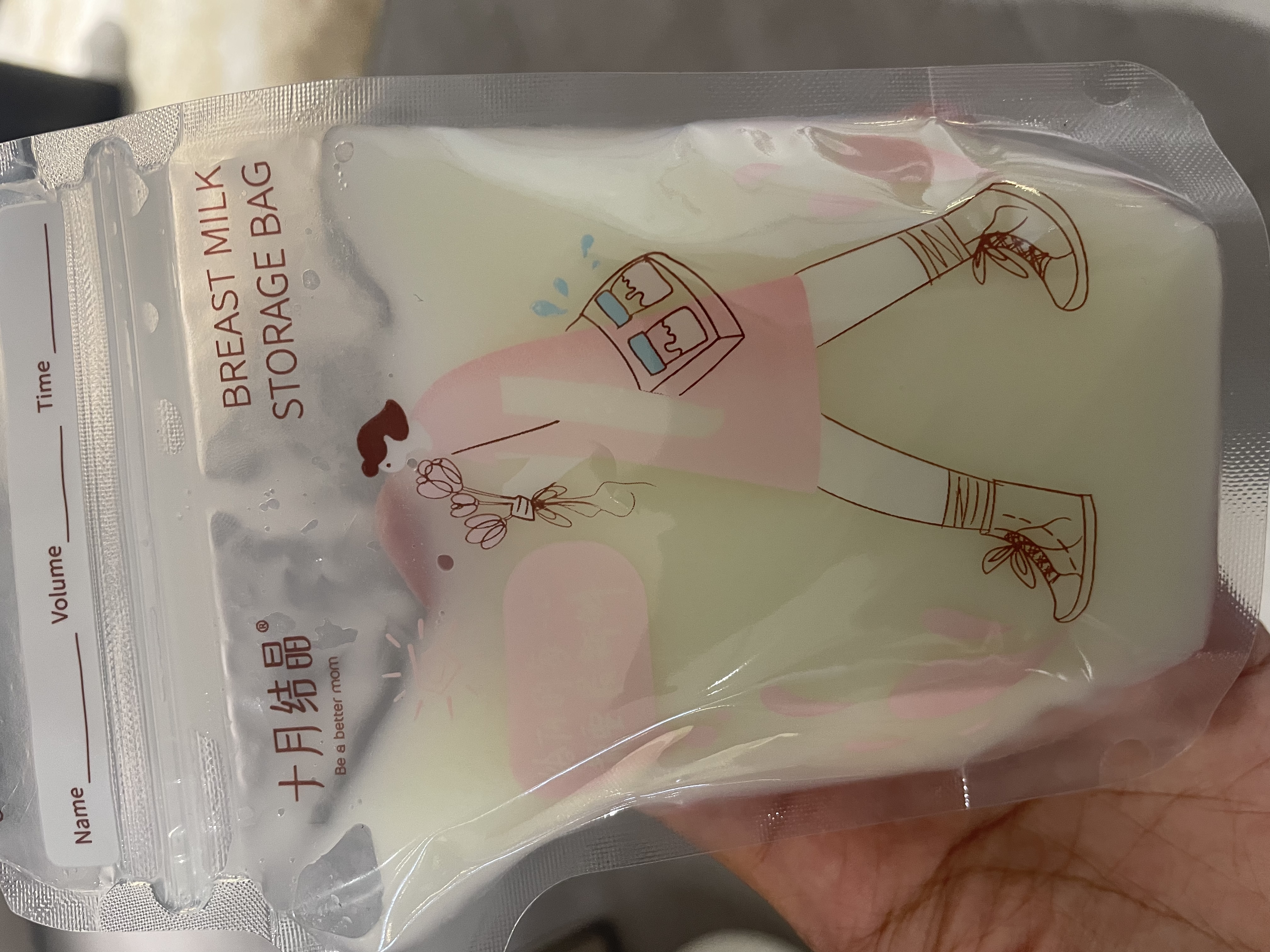 十月结晶背奶装备冷藏便携式储奶袋单肩双肩母乳保鲜包+白冰 冷翠蓝 实拍图