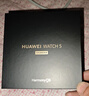 华为HUAWEI WATCH 5 42mm基础款深锖色不锈钢表壳幻月黑氟橡胶表带eSIM智能手表 实拍图