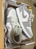 耐克NIKE男女AJ1小迪奥 轻奢感AJ 1运动休闲鞋DC0774-105白灰38.5 实拍图