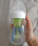布朗博士防胀气奶瓶新生儿专用(0-3月玻璃150ml+3-6月PPSU270ml)萌兔金龙 实拍图