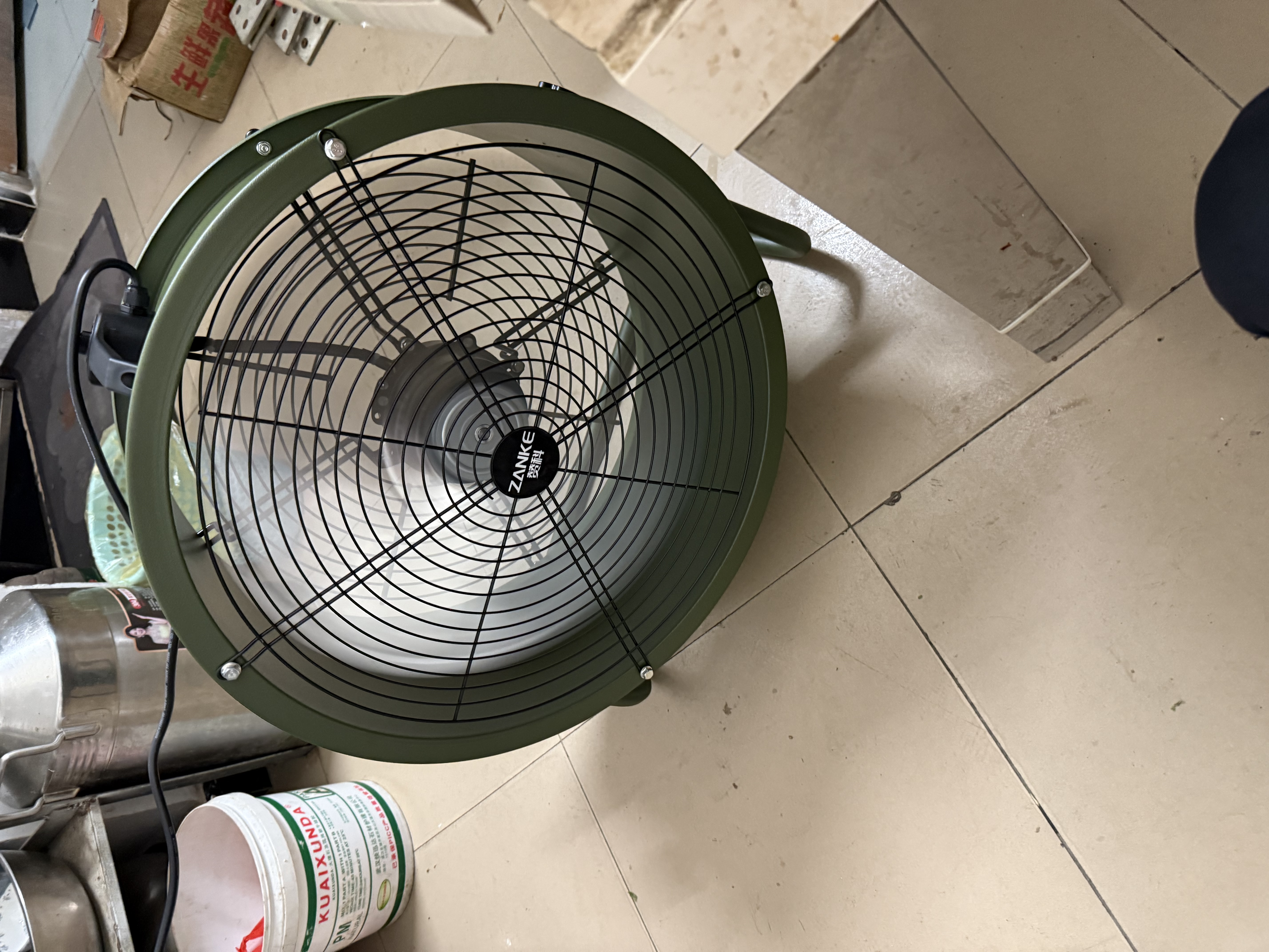 赞科趴地式轴流风机车间工厂换气扇工业风扇工地送风机20寸三档调速 实拍图