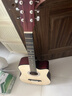 维卡斯（WEIKASI）民谣吉他初学者木吉他单板新手入门练习琴guitar吉它学生男女乐器 38英寸原木色+礼包【初学推荐】 实拍图