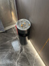 迪麦佳不锈钢垃圾桶烟灰缸桶酒店大堂商用立式烟灰桶电梯口烟区果皮桶 7024圆形落地烟灰垃圾桶（磨砂黑） 实拍图