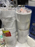 得力（deli）高粘棉纸双面胶带 24mm*10y(9.1m/卷) 学生文具 开学必备学习用品 白色12卷袋装 办公用品 P30403 实拍图