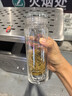 思宝（SIBAO） 思宝玻璃杯高山流水双层口杯隔热自然沉淀泡茶杯商务车载办公杯 2号(350ml)（90%客户的选择） 实拍图