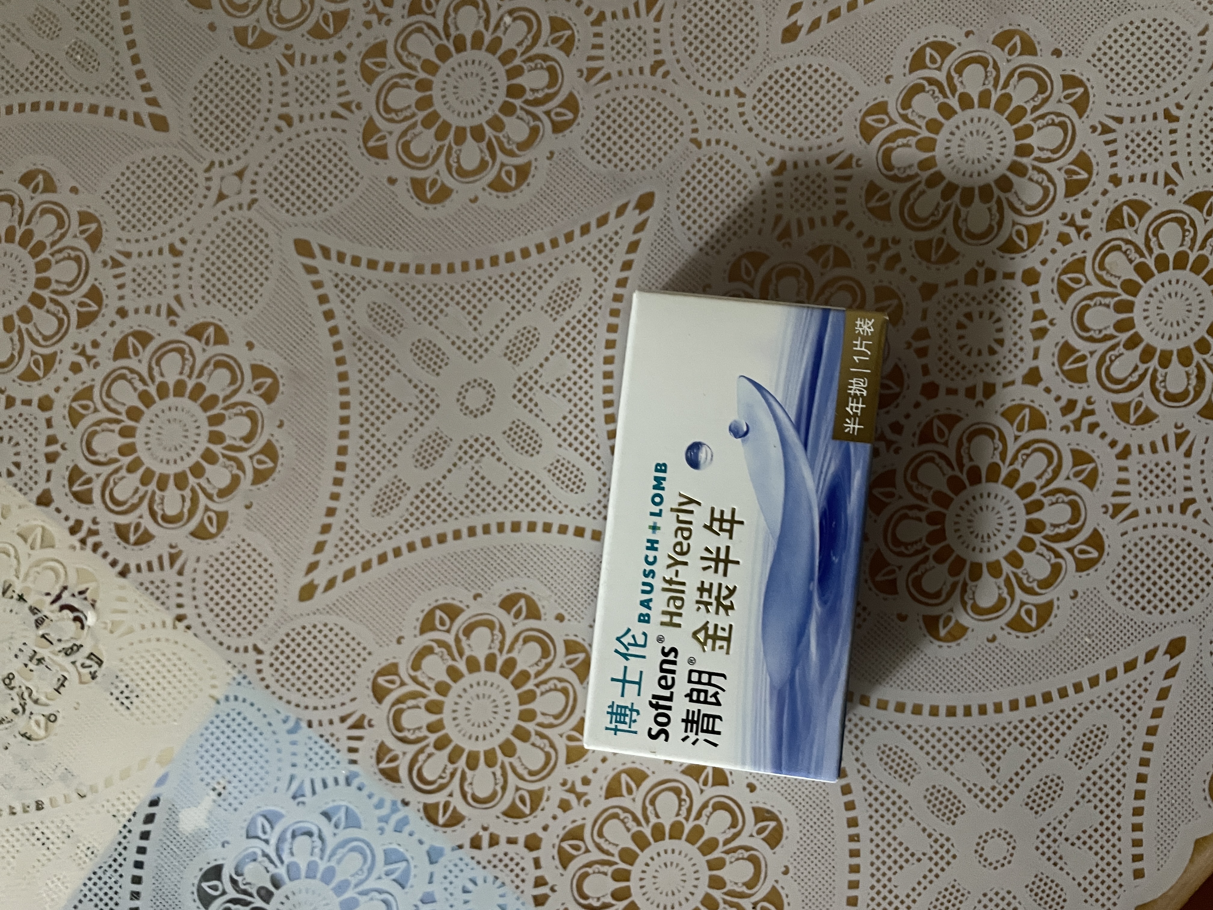 博士伦隐形眼镜半年抛清朗金装1片近视透明镜片舒适水润600度 实拍图