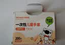 特美居（temeiju）儿童一次性手套食品用加厚PE塑料家用抽取式宝宝手套200只 实拍图